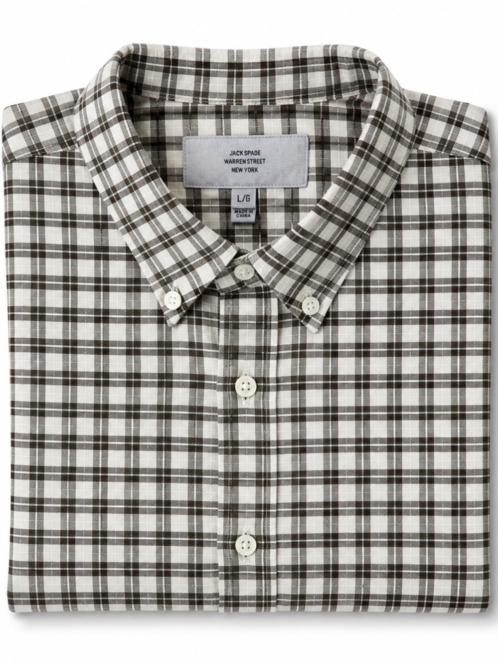 Jack spade 100% cotton button down shirt size large in excellent condition​